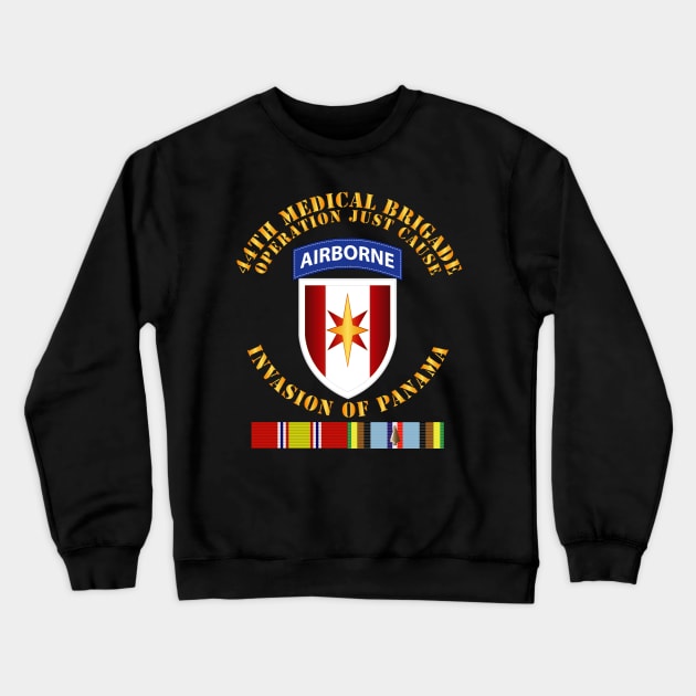 Just Cause - 44th Med Bde Operation Just Cause Panama w Svc Ribbons Crewneck Sweatshirt by twix123844